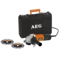 SMERIGLIATRICI ANGOLARE WS 8-125 800W SLK1 125MM CON VALIGETTA E DISCO DIAMANTATO AEG