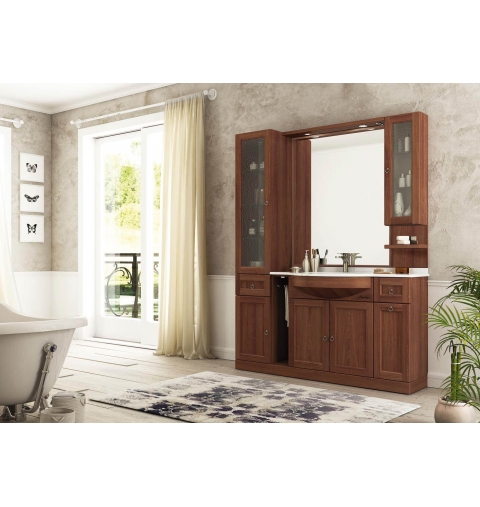 MOBILE BAGNO RETRO' R208 TINTO NOCE