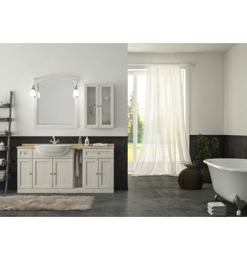 MOBILE BAGNO RETRO' R210 DECOPE' BIANCO AVORIO