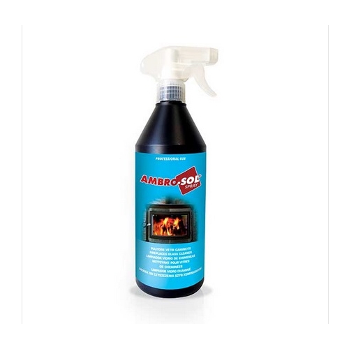 PULITORE SPRAY X VETRI CAMINI ML 750 AMBRO-SOL