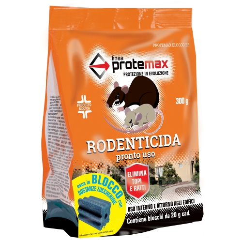 RODENTICIDA BLOCK BF 10 BLOCCHI DA GR 20 PROTEMAX