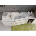 MOBILE BAGNO URBAN COMPONIBILE UC10 CM 165 BASE LAVABO OCRITECK BASE CONTENITORE SPECCHIO FILO LUCIDO COLONNA SOSPESA ANTE CM 3