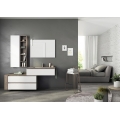 MOBILE BAGNO FREEDOM F29 ROVERE TERRA BIANCO LACCATO OPACO LARGHEZZA CM 177 PROFONDITA' CM 50