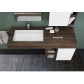 MOBILE BAGNO FREEDOM F27 ROVERE TABACCO BIANCO LACCATO OPACO LARGHEZZA CM 135 PROFONDITA' CM 50