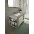 MOBILE BAGNO FREEDOM F28 ROVERE GESSATO GRIGIO ROVERE GESSATO ARTICO LARGHEZZA CM 142 PROFONDITA' CM 50