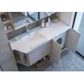 MOBILE LAVANDERIA L3 CM 200 BASE TOP LAVABO POLITEK BASE COPRI LAVATRICE SPECCHIO CONTENITORE PENSILE A GIORNO COLONNA 1 ANTA C