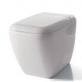 SANITARI COPPIA SHUI BIDET MONOFORO VASO CON SEDILE SCARICO BIDIREZIONALE COLORE BIANCO INSTALLAZIONE A TERRA