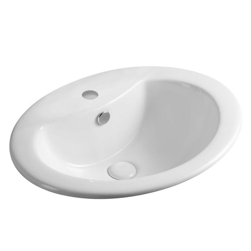 LAVABO BIANCO INCASSO CM 62 BASIS