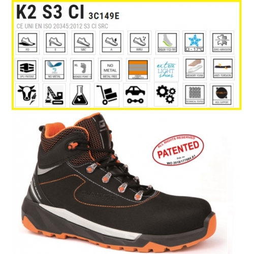 SCARPE ANTINFORTUNISTICHE K2 S3 CI PELLE GROPPONE GIASCO