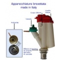 BATTERIA E PULSANTE PNEUMATICO X CASSETTA PORCELLANA TRIPLO SCARICO PROHYDRO