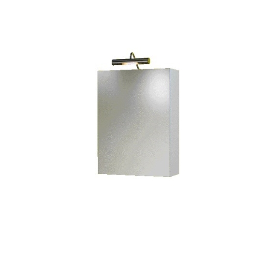 SPECCHIO CONTENITORE SP04 1 ANTA 1 LAMPADA LED BIANCO CM45