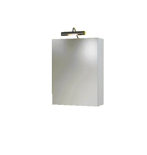 SPECCHIO CONTENITORE SP04 1 ANTA 1 LAMPADA LED BIANCO CM45