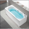 VASCA LINEA 500 IDROMASSAGGIO WHIRPOOL CM 70X170 FINITURA BIANCO CROMO COLONNA DI SCARICO PANNELLO FRONTALE E PANNELLO LATERALE