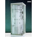 BOX IDROMASSAGGIO OLS 2002 CM 80X80X220 BIANCO CRISTALLO TRASPARENTE PROFILO CROMO