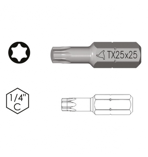 INSERTI 1/4 C X VITI TORX CONFEZIONE 10 PEZZI KRINO