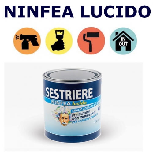 SMALTO NINFEA AD ACQUA BIANCO LUCIDO