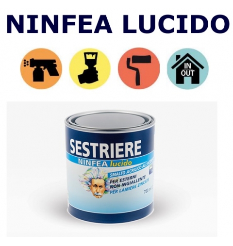 SMALTO NINFEA AD ACQUA BIANCO LUCIDO