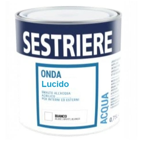 SMALTO ONDA AD ACQUA BIANCO LUCIDO