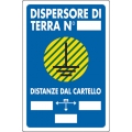 CARTELLO PVC DISPERSORE TERRA CM 30X20