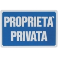 CARTELLO PVC PROPRIETA' PRIVATA