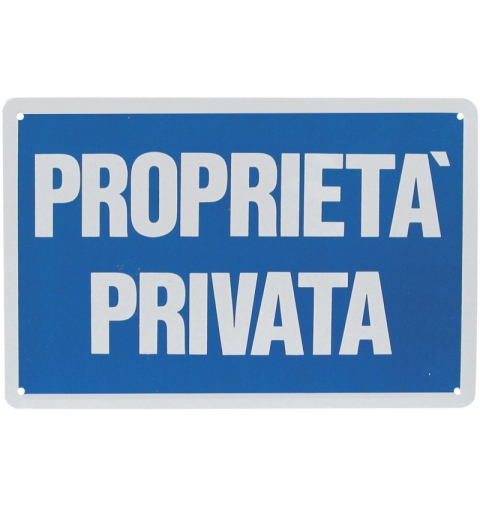 CARTELLO PVC PROPRIETA' PRIVATA