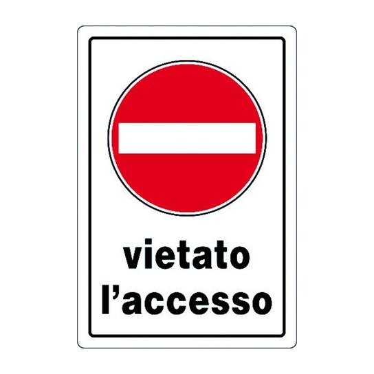 CARTELLO PVC VIETATO ACCESSO