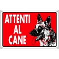 CARTELLO PVC ATTENTI AL CANE