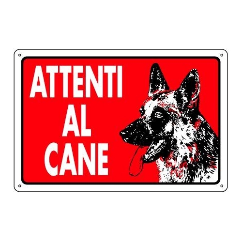 CARTELLO PVC ATTENTI AL CANE