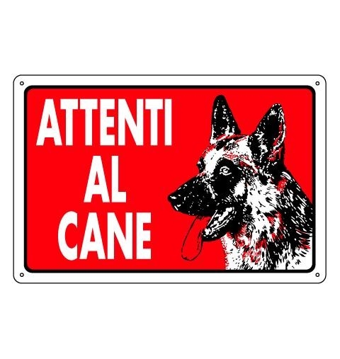 CARTELLO PVC ATTENTI AL CANE