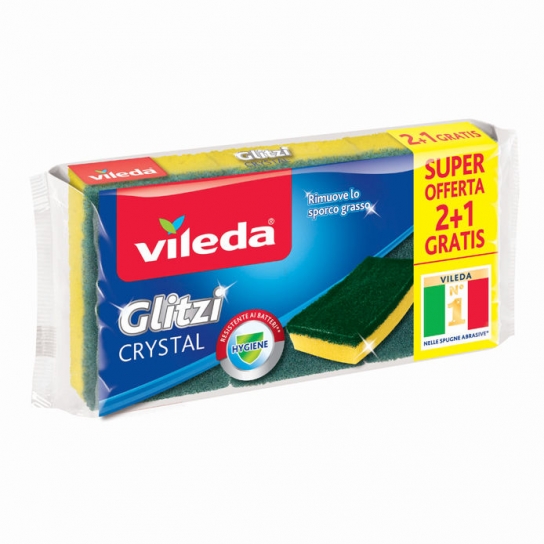 SPUGNETTE GLITZI CRYSTAL 2+1 VILEDA