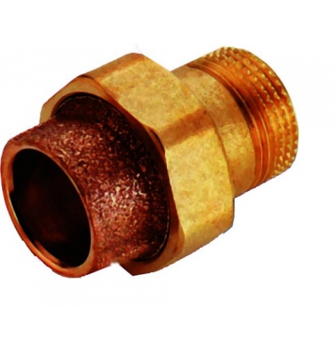 RACCORDO BOCCHETTONE 3 PEZZI A SALDARE IN BRONZO MASCHIO FEMMINA Ø 1/2 X 12