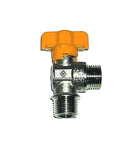 RUBINETTO GAS SQUADRO SFERA FILETTATO MASCHIO MASCHIO Ø 1/2"