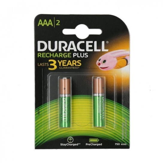 PILE MINI STILO AAA RICARICABILI VOLT 1,2 MAH 750 PZ 2 DURACELL