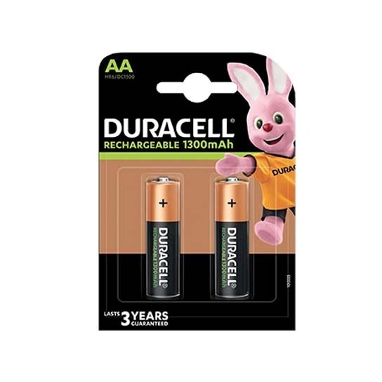 PILA STILO AA RICARICABILE VOLT 1,2 MAH 1300 PZ 2 DURACELL