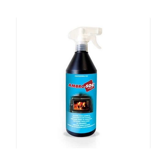 PULITORE SPRAY X VETRI CAMINI ML 750 AMBRO-SOL