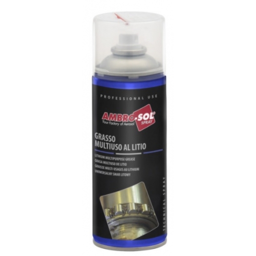 GRASSO BOMBOLETTA SPRAY MULTIUSO AL LITIO ML 400 AMBRO-SOL