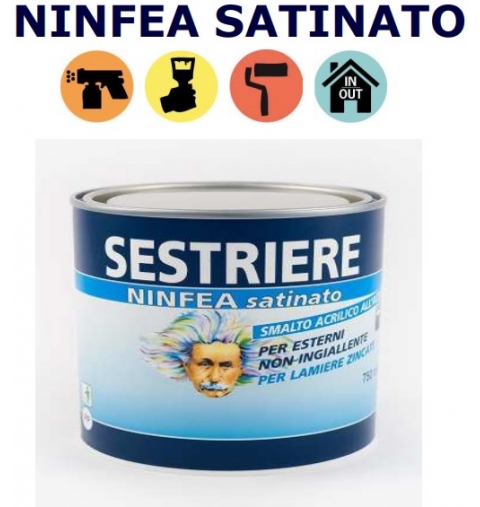 SMALTO NINFEA AD ACQUA BIANCO SATINATO