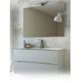 MOBILE BAGNO MONTI 07 BASE LAVABO SPECCHIO FILO LUCIDO LAMPADA LED