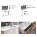 MOBILE BAGNO MONTI 08 CM 100 BASE LAVABO SPECCHIO FILO LUCIDO LAMPADA LED