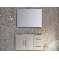 MOBILE BAGNO MONTI 08 CM 100 BASE LAVABO SPECCHIO FILO LUCIDO LAMPADA LED