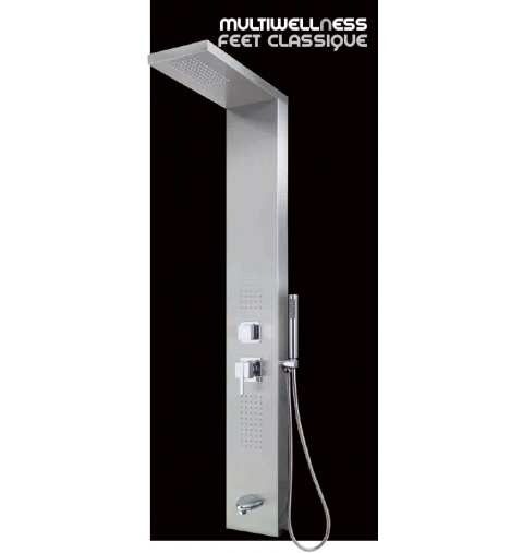 COLONNA DOCCIA MULTIWELLNESS FEET CLASSIQUE CM 20X150 ACCIAIO INOX