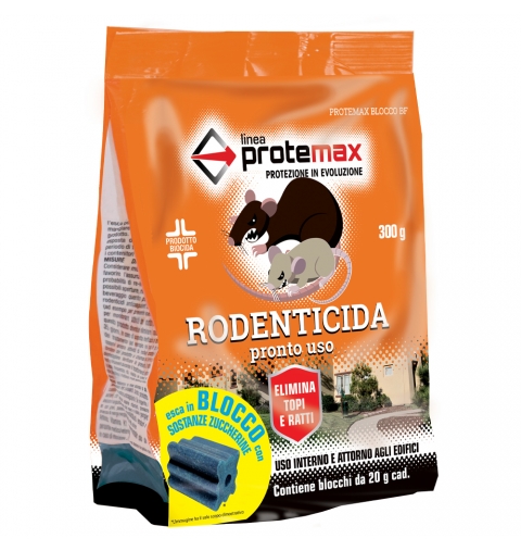 RODENTICIDA BLOCK BF 10 BLOCCHI DA GR 20 PROTEMAX