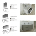 MOBILE BAGNO MONTI 07 BASE LAVABO SPECCHIO FILO LUCIDO LAMPADA LED