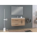 MOBILE BAGNO MONTI 08 CM 100 BASE LAVABO SPECCHIO FILO LUCIDO LAMPADA LED