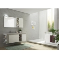 MOBILE BAGNO FREEDOM F28 ROVERE GESSATO GRIGIO ROVERE GESSATO ARTICO LARGHEZZA CM 142 PROFONDITA' CM 50