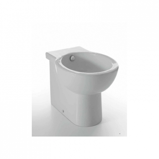 SANITARI EASY ROUND BIDET BIANCO A TERRA MONOFORO