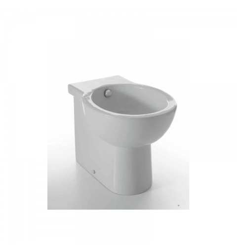 SANITARI EASY ROUND BIDET BIANCO A TERRA MONOFORO