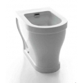 SANITARI COPPIA OPERA BIDET MONOFORO VASO CON SEDILE SCARICO BIDIREZIONALE COLORE BIANCO INSTALLAZIONE A TERRA LINEA TONDA