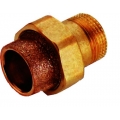 RACCORDO BOCCHETTONE 3 PEZZI A SALDARE IN BRONZO MASCHIO FEMMINA Ø 1/2 X 12