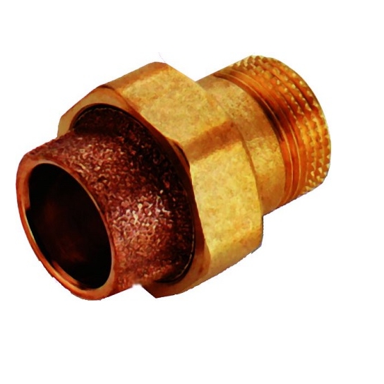 RACCORDO BOCCHETTONE 3 PEZZI A SALDARE IN BRONZO MASCHIO FEMMINA Ø 1/2 X 12